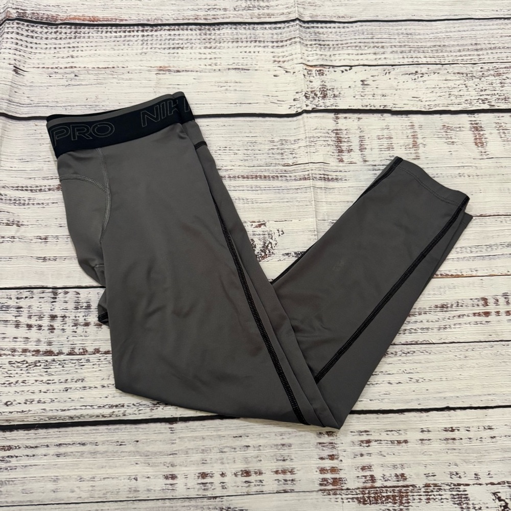 Nike Men's Dark Gray Pro dri fit pants size medium